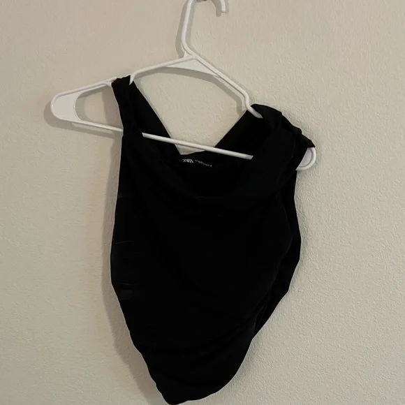 Zara Asymmetric Draped Top - Picture 4 of 4